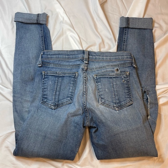 Rag And Bone Skinny Jean Distressed/Ripped Size 25 - Picture 7 of 12